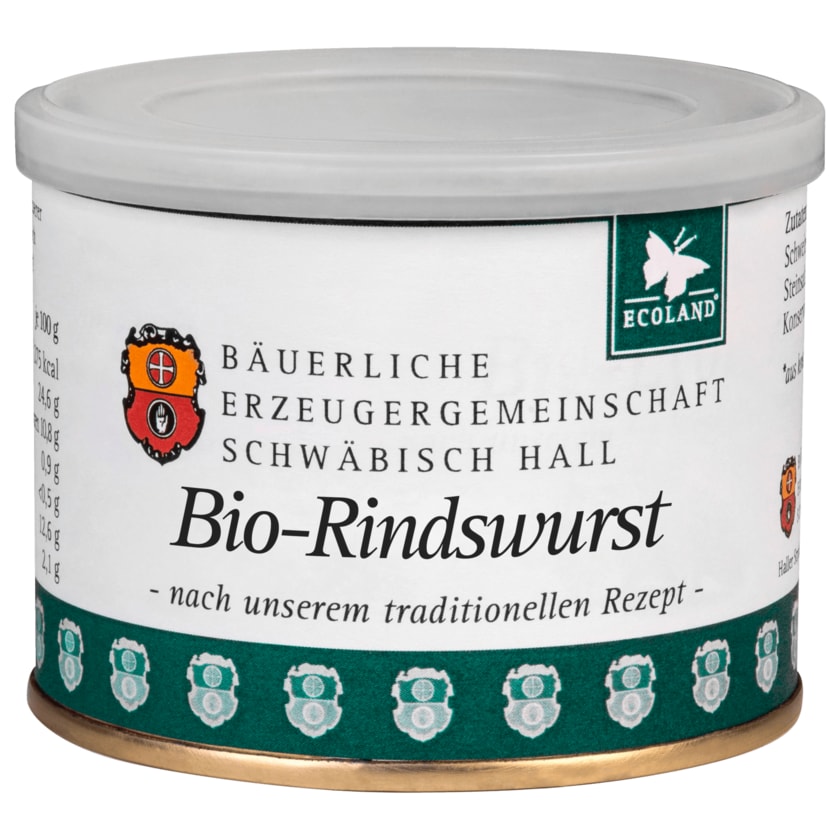 Bäuerliche Erzeugergemeinschaft Schwäbisch Hall Bio-Rindswurst 200g